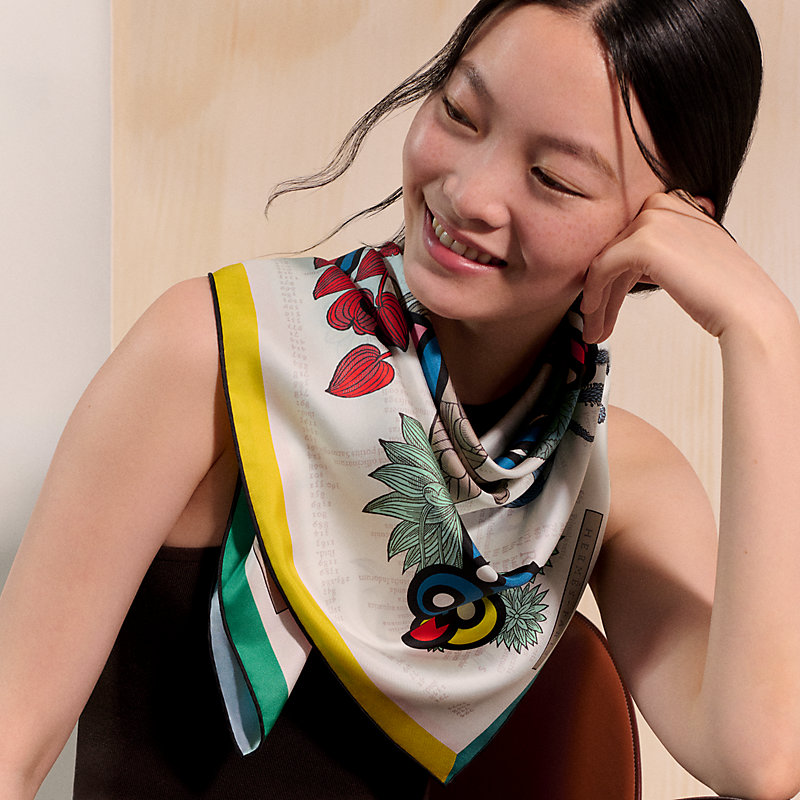 Botanica Grafica double face scarf 90 | Hermès Mainland China